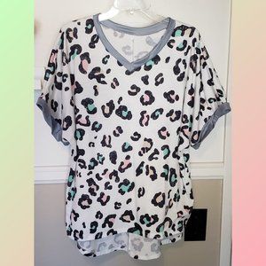 Colorful Leopard Top